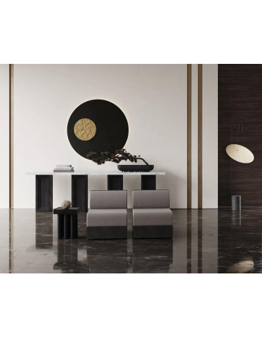 Iron and brass floor lamp,...