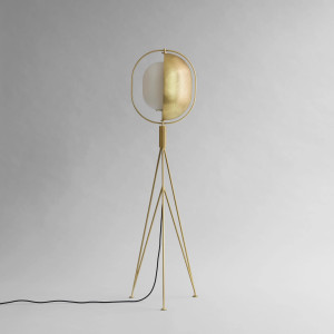 Mosiężna lampa podłogowa,... 2