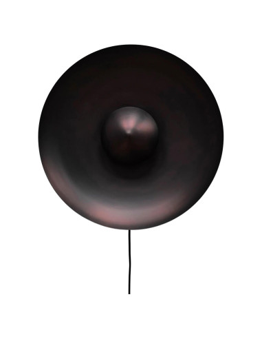 Wall light, in burnt black aluminium,...