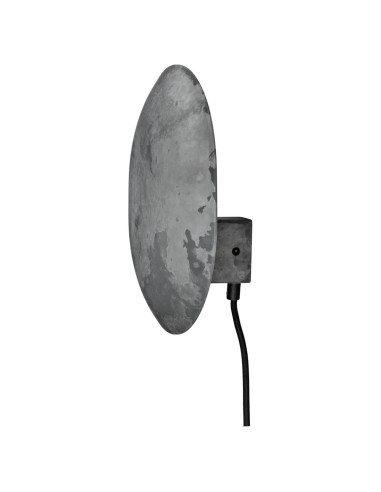 Wall light, made from grey oxidised...