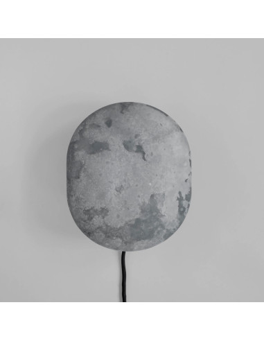 Wall light, made from grey oxidised...
