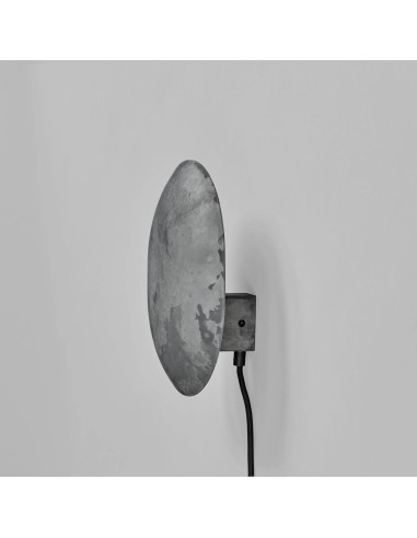 Wall light, made from grey oxidised...