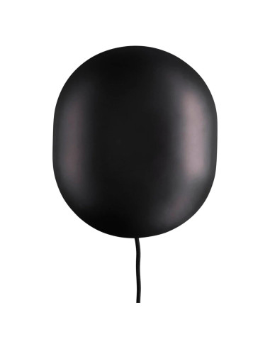 Wall light, made from burnished black...