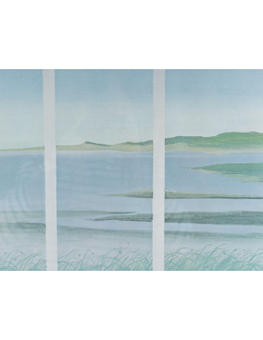 Litho ingelijst onder glas, 1990.