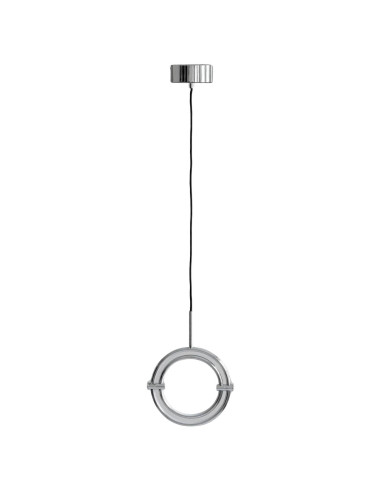 Hanglamp van verchroomd metaal en...