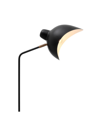 Lampadaire, finition noire, base en...