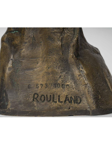 鲁兰德（Roulland）制作的青铜雕塑，20 世纪。
