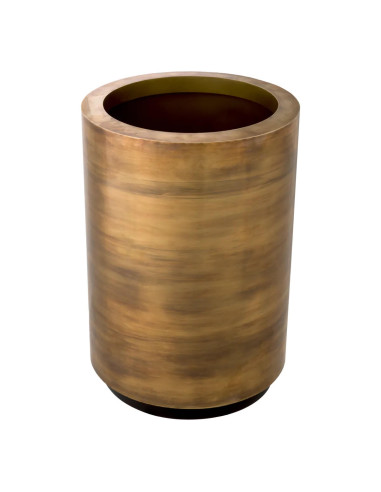 Round planter, high model, patinated...