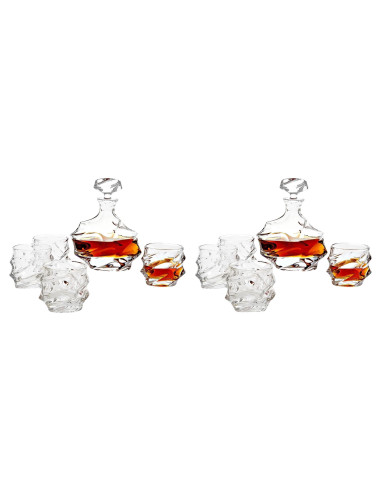 Ensemble de 2 carafes et 8 verres en...