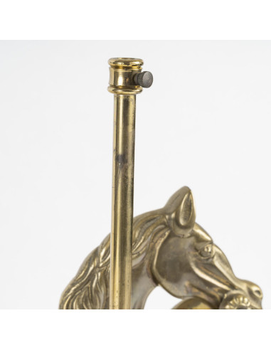 一对大理石和青铜灯座，20 世纪。
