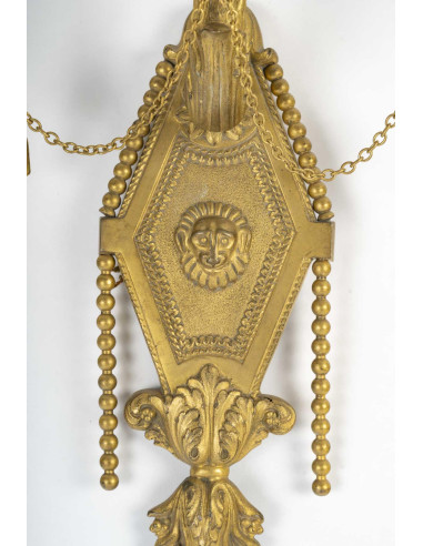 Um par de arandelas ormolu estilo...