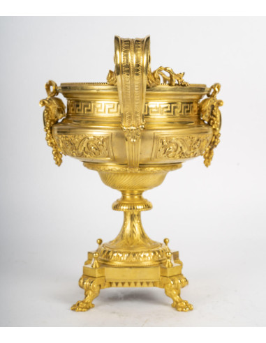 Taça e centro de mesa em bronze...