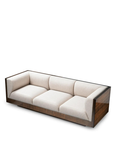 Modern sofa, gloss eucalyptus veneer,...