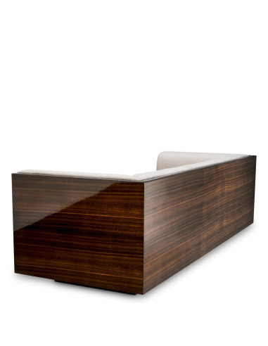 Modern sofa, high-gloss eucalyptus...