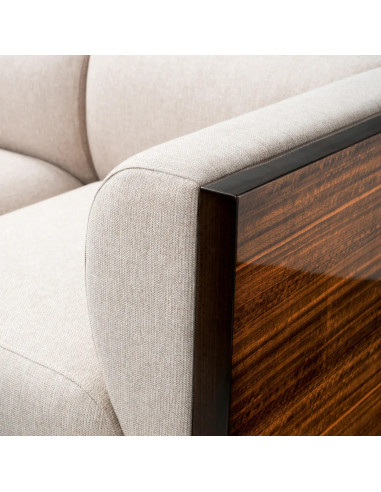 Modern sofa, high-gloss eucalyptus...