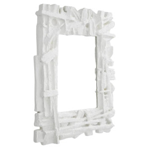 Design mirror, matt white,...