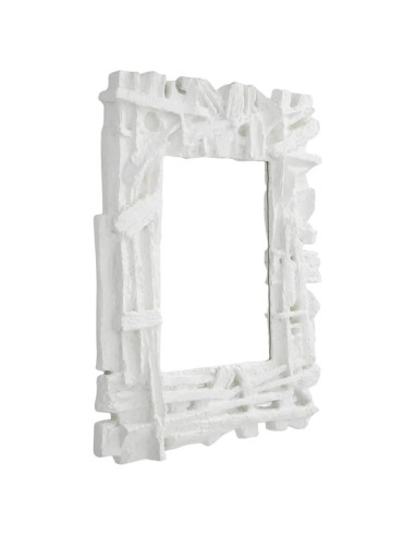 Designspiegel, mat wit, glasvezel,...