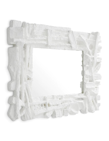 Design mirror, matt white,...