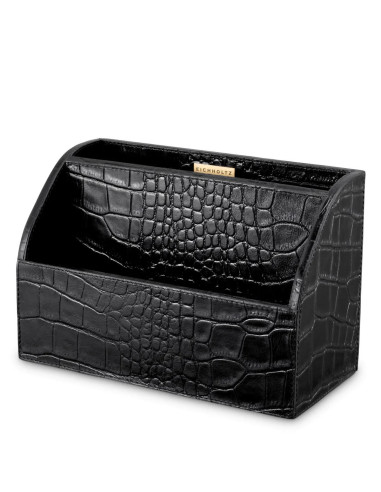 3-piece desk set, croco-embossed...