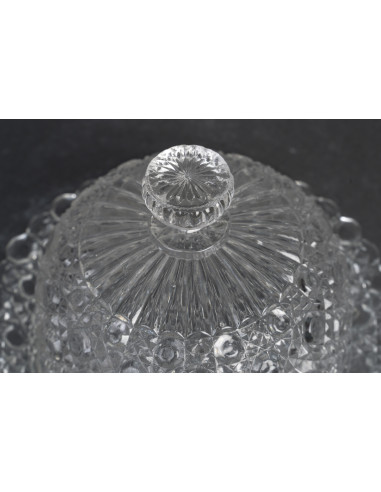 Beurrier en cristal de Baccarat,...