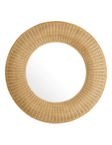 Paar natuurlijke rotan spiegels.