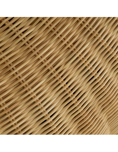 Para luster z naturalnego rattanu.