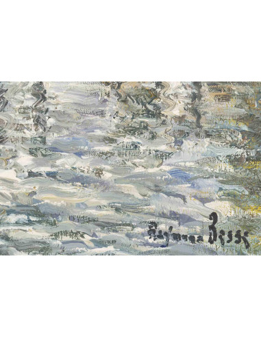 20 世纪初的布面油画，描绘的是玛丽桥。