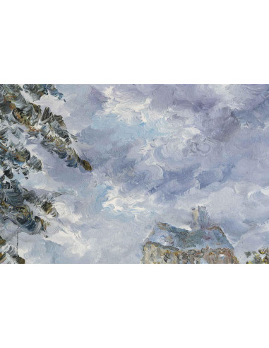 20 世纪初的布面油画，描绘的是玛丽桥。