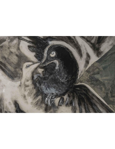 雕刻、石版画、E.A，作者 Evelyne Luez，20 世纪。