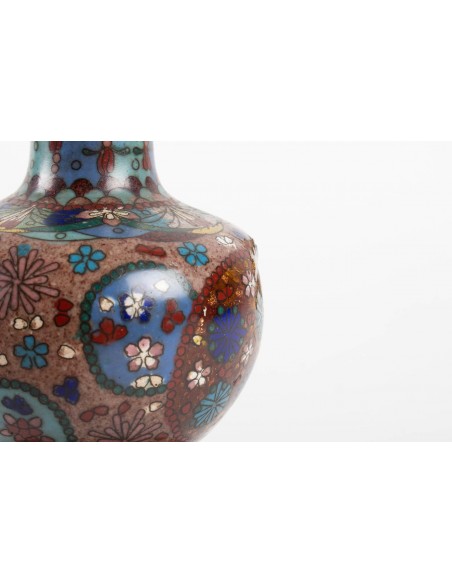Pár bronzových váz Cloisonné, Čína, 19. století