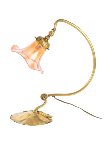 新艺术青铜灯，约 1900 年，署名 C.Berlier，里昂。