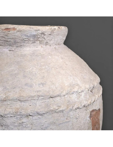 Lote de 2 tarros de terracota...