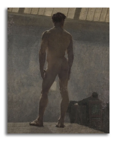 画家吉尔贝-让-阿梅代的画作《Académie de Dos》复制品