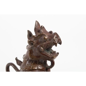 Skulptur in Bronze, Ende des 19. Jahrhunderts, Asie 2