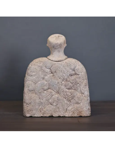 Bacterial idol in sandstone, symbolic...