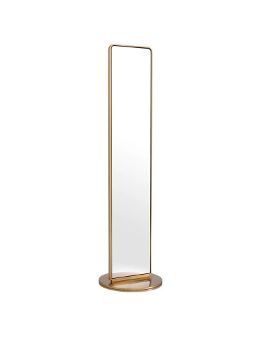 Stand mirror, psyche, brushed brass...