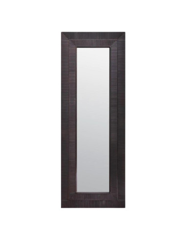 Miroir rectangulaire, finition bronze.