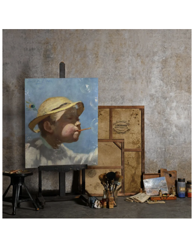 画家保罗-皮尔的画作《泡泡小男孩》壁画复制品