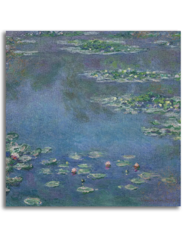 著名画家克劳德-莫奈的画作《睡莲》复制品