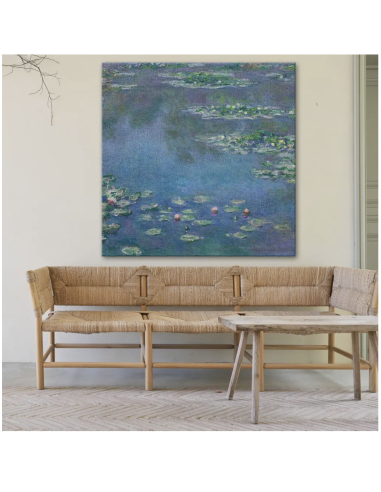 著名画家克劳德-莫奈的画作《睡莲》复制品