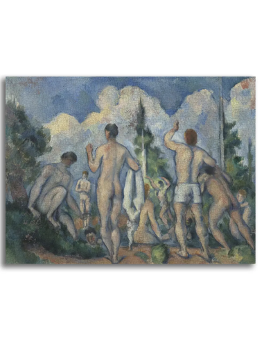 著名画家保罗-塞尚的画作《Les Grandes Baigneuses》复制品