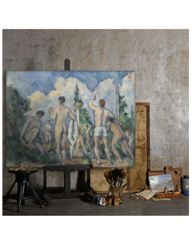 著名画家保罗-塞尚的画作《Les Grandes Baigneuses》复制品