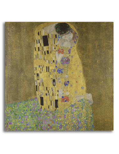 古斯塔夫-克里姆特画作《吻》复制品