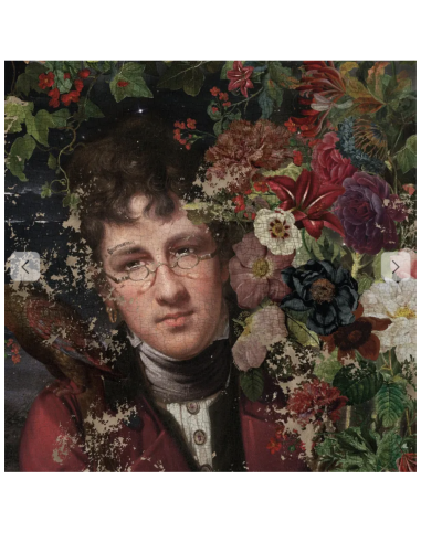 当代艺术家 Voglio Bene 的画作 "植物学家 "的手工压印复制品