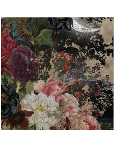 当代艺术家 Voglio Bene 的画作 "植物学家 "的手工压印复制品