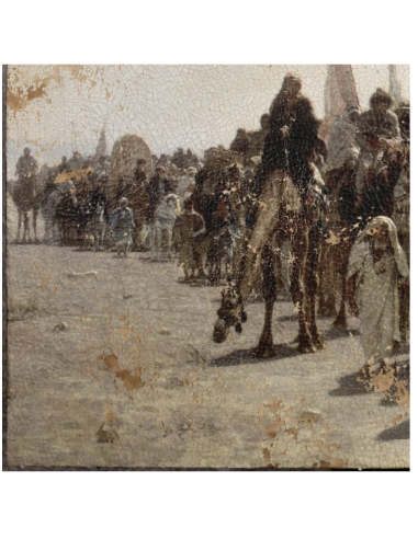 画家莱昂-贝利的画作 "Pèlerins se rendant à la...