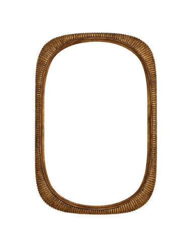 Distinctive mirror design, aged gold...