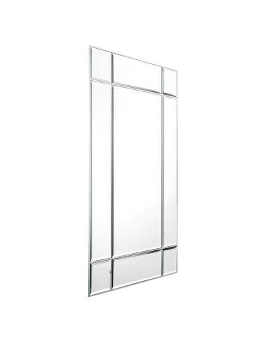 Window-shaped mirror, nickel finish,...