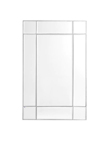 Window-shaped mirror, nickel finish,...