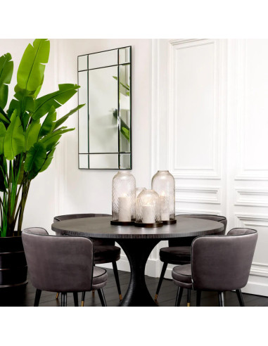 Window-shaped mirror, bronze finish,...